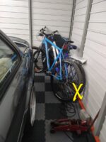 Wieszak na rower - składany