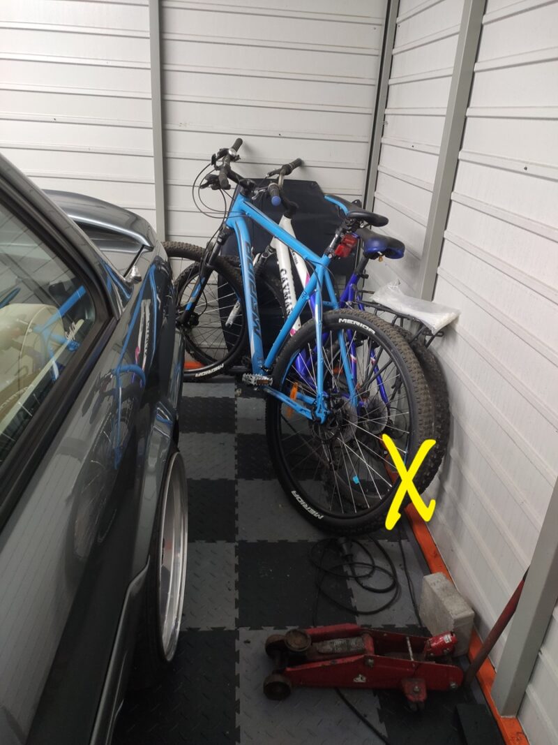 Wieszak na rower - składany